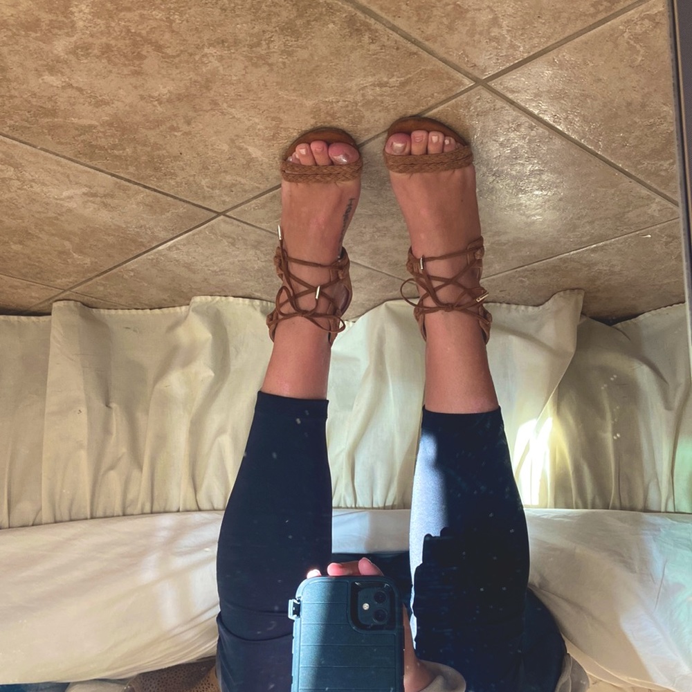 Barely worn strappy heel!